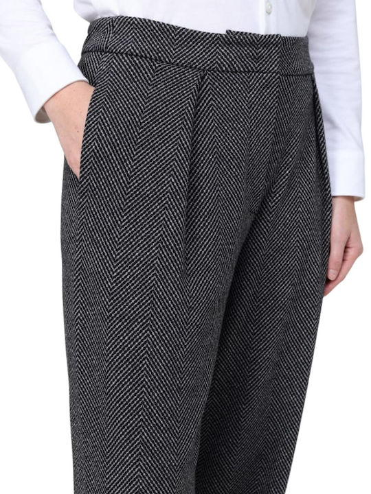Damen Stoffhose Schwarz