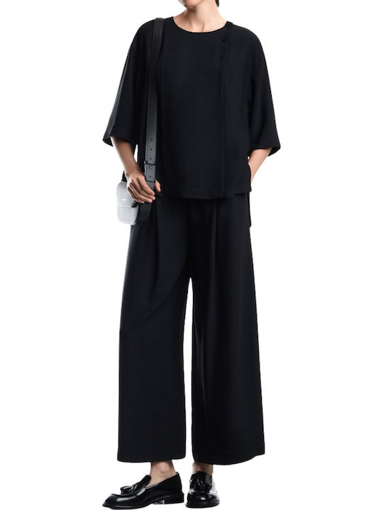 Long Sleeve Women's Shirt Black