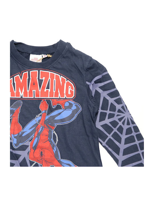 Kids Long-Sleeved Blouse Dark Blue