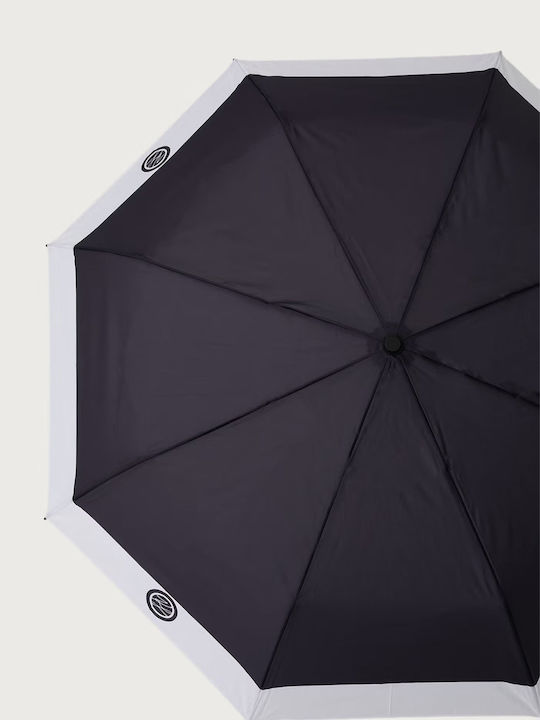 Karl Lagerfeld Umbrelă de ploaie automată compactă neagră