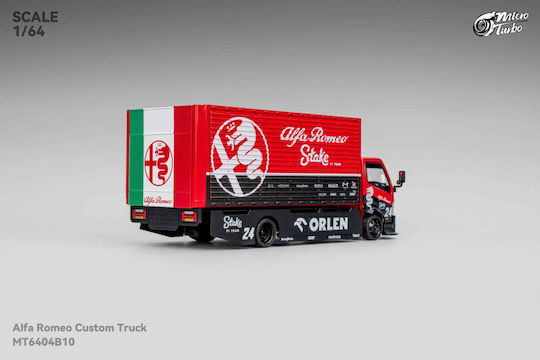 Machetă Auto Remorcă Personalizată Platformă Plat Camion Cutie Alfa Romeo 1:64 Micro Turbo