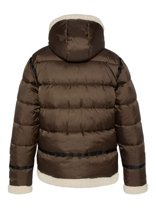 Geacă Puffer Maro