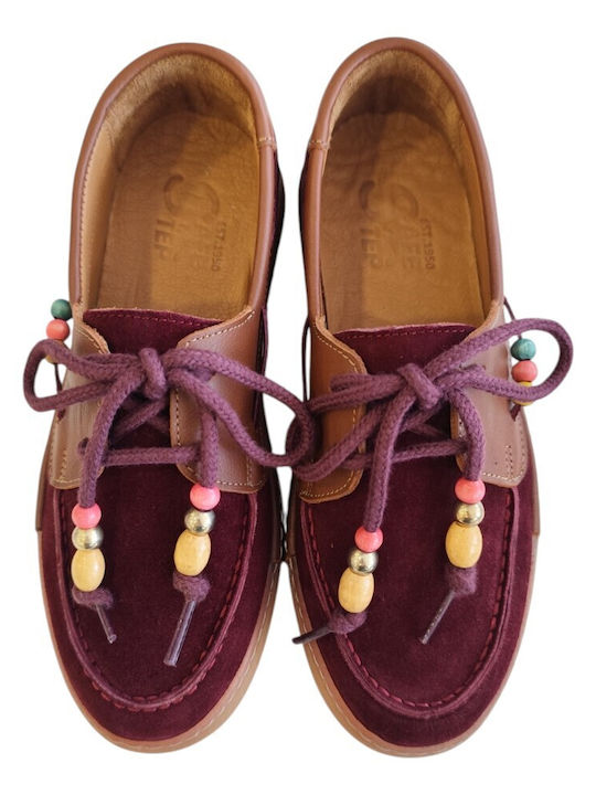 Leder Damen Mokassins