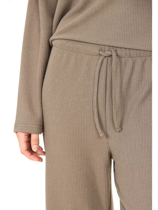 Damen Jogginghosen Beiges Graues
