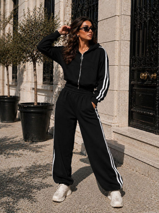 Set Damen Jogginghosen Schwarz