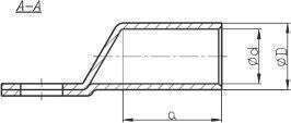 Ergom Electrical Terminals Ring Copper E11KM-01010107302 Set of 10 Pieces