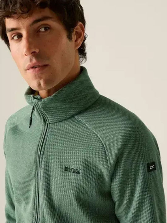Full Men's Fleece Jacket Dark Forest Green