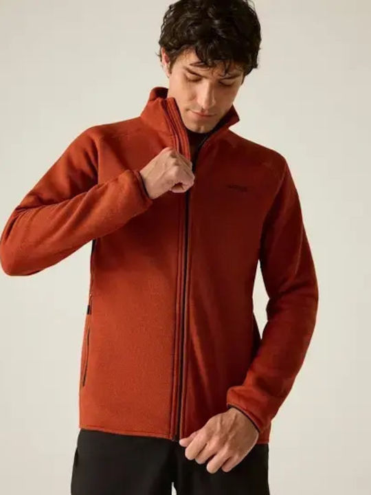 Full Men's Fleece Jacket Rooibos Tea Black