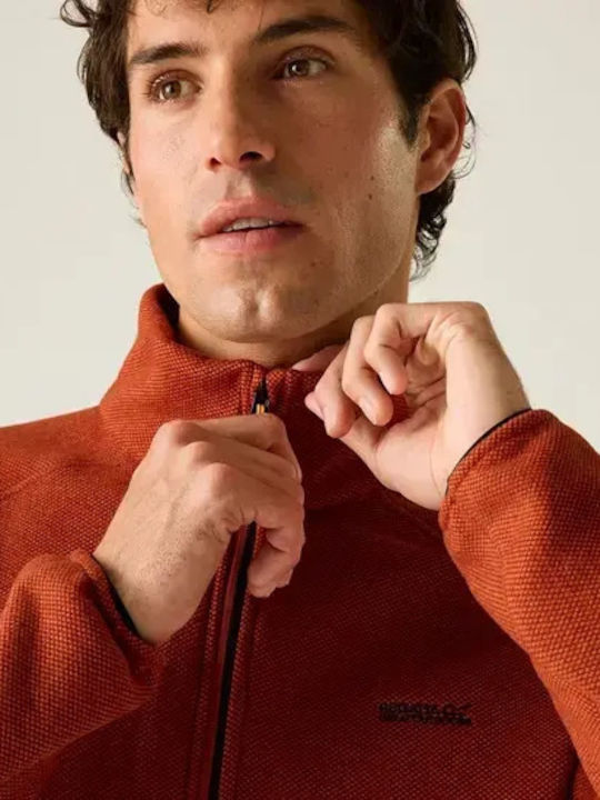 Full Men's Fleece Jacket Rooibos Tea Black