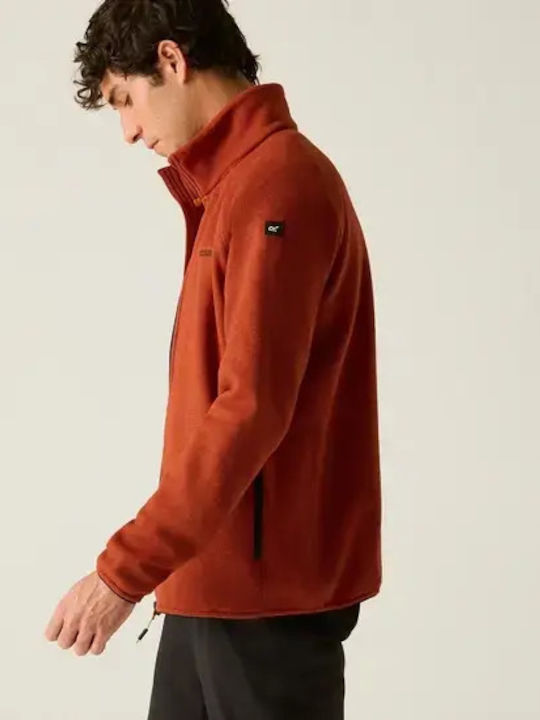 Full Men's Fleece Jacket Rooibos Tea Black