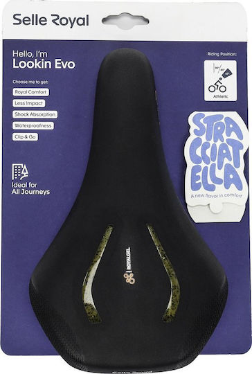 Selle Royal Lookin Evo Fahrradsattel Kohlenstoff Schwarze mit Gel 261 x 158 mm