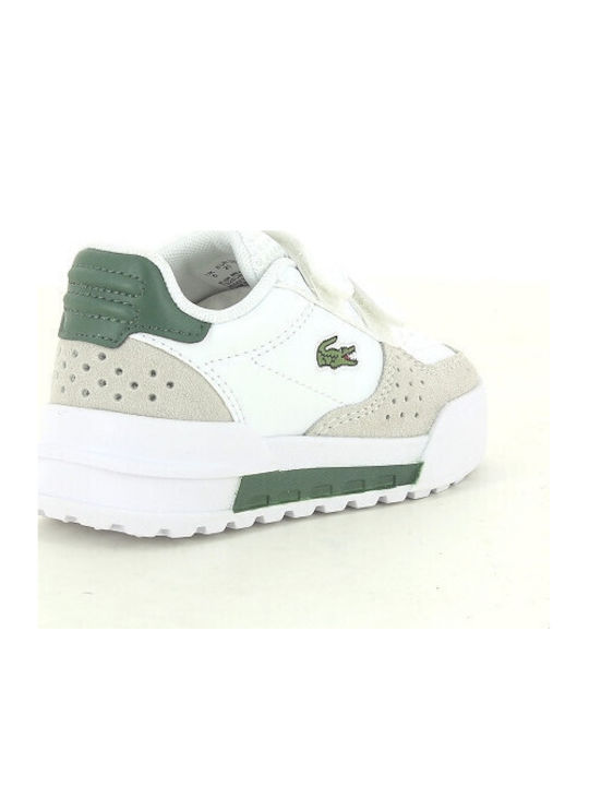 Kids Sneakers with Hook and Loop Closure White