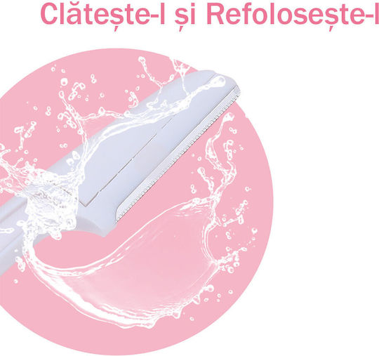 Set 6 Aparatoare Clasice Pentru Față Lamă Ascuțită Sprâncene Păr Facial Finisare Pliabile Culori Pastel PriStyle