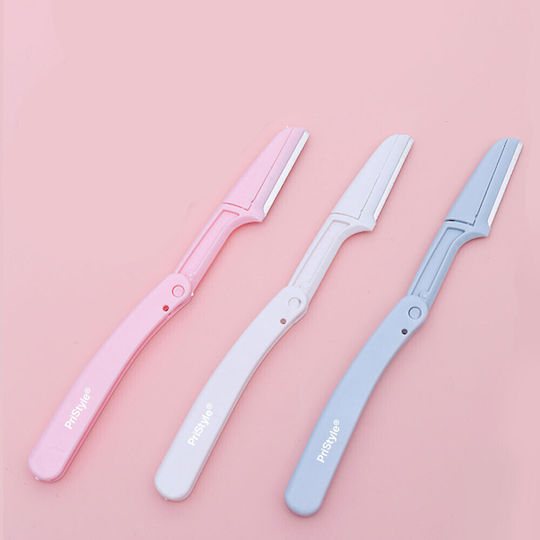 Set 6 Aparatoare Clasice Pentru Față Lamă Ascuțită Sprâncene Păr Facial Finisare Pliabile Culori Pastel PriStyle