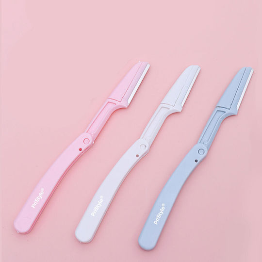 Set 6 Aparatoare Clasice Pentru Față Lamă Ascuțită Sprâncene Păr Facial Finisare Pliabile Culori Pastel PriStyle