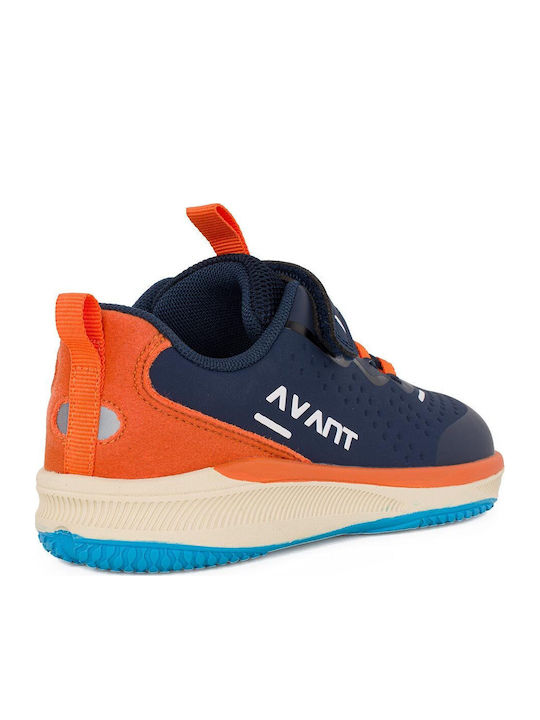 Kinder Sneaker Anatomisch Barfuß mit Bügel- und Schleifenverschluss Blau