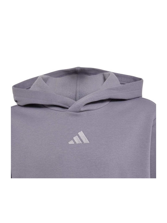 Kinder-Sweatshirt mit Lila Kapuze Essentials