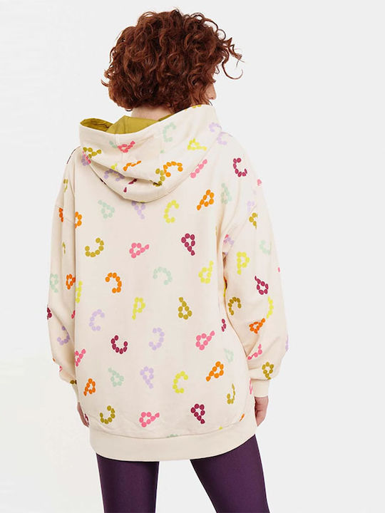 Women's Hooded Sweatshirt Beige