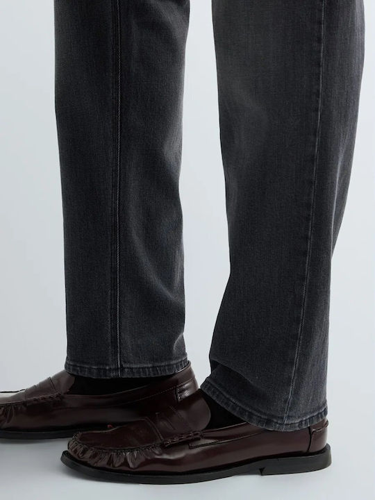 Willbi Men's Regular Fit Jeans Pants Gray-Black