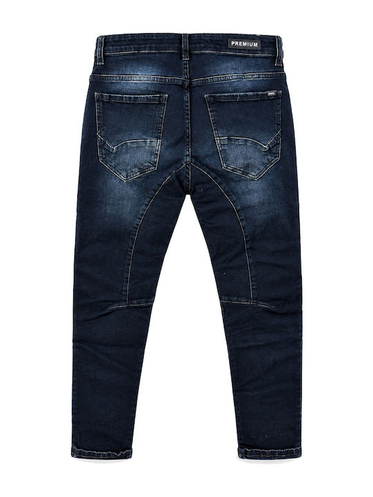 Herren Jeanshosen Slim Fit Blau Schwarz