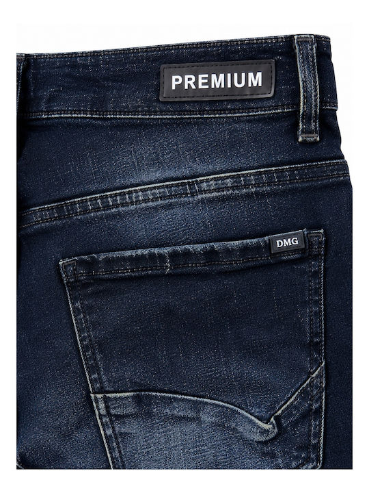 Herren Jeanshosen Slim Fit Blau Schwarz