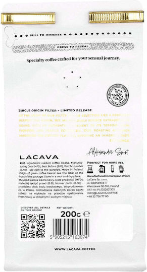 LaCava Καφές Φίλτρου Arabica Colombia σε Κόκκους 200gr