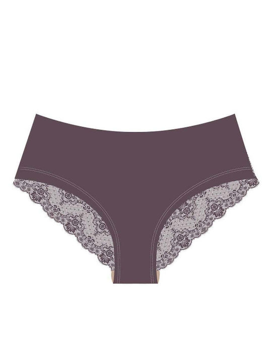Bamboo Damen-Slip mit Spitze Marineblau