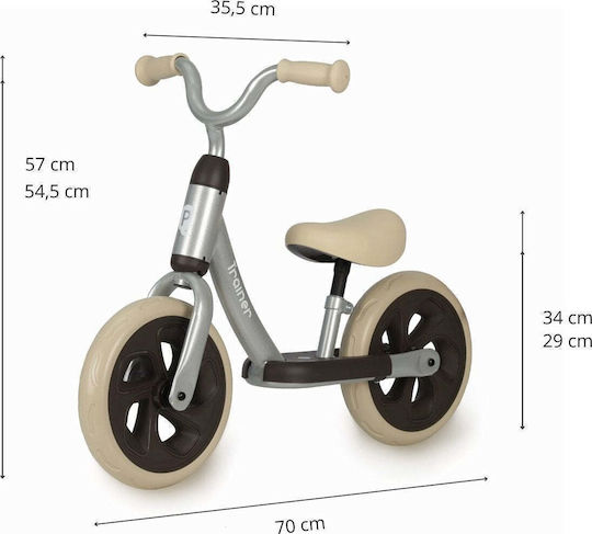 Q Play Bicicletă fără pedale Trainer Argintiu