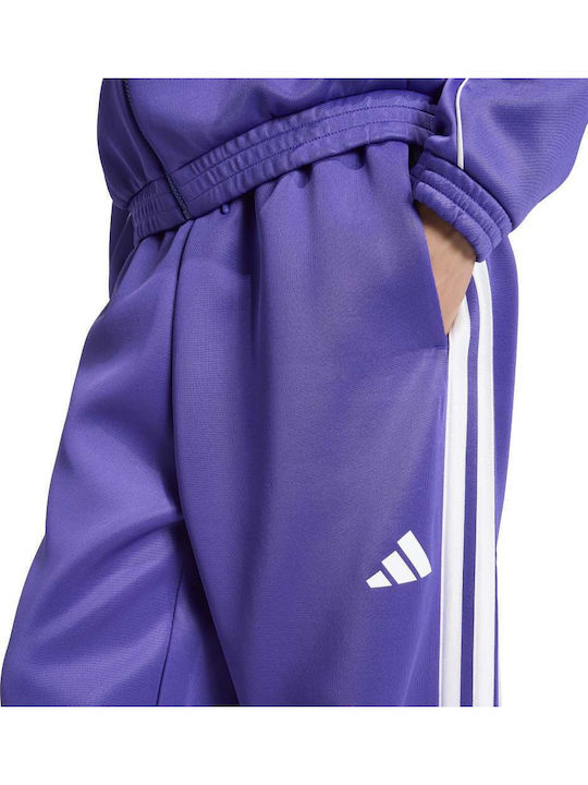 Stadium Herren-Sweatpants Glänzende mit Gummizug Lila