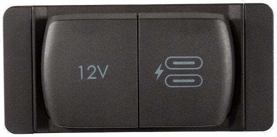 Зарядно Scanstrut 2x USB-C + Гнездо Запалка 12V Sc-Multi-F1