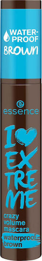Essence I Love Extreme Crazy Mascara Водоустойчива Кафява 12ml