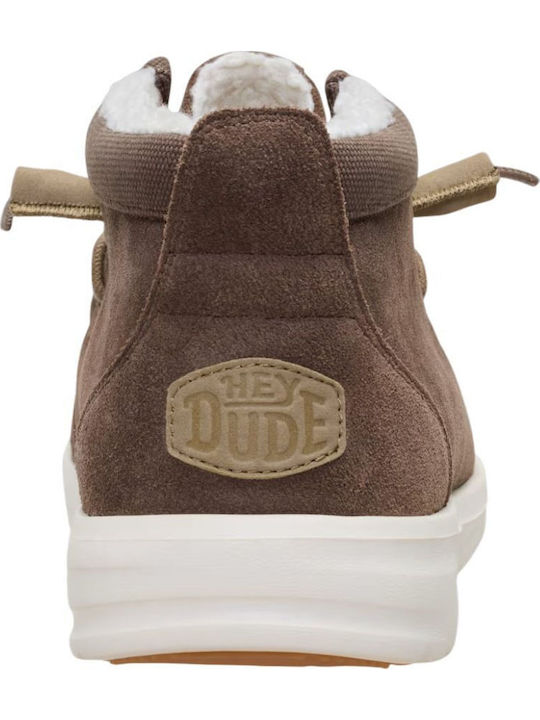 Suede Ανδρικά Μποτάκια Αδιάβροχα Καφέ