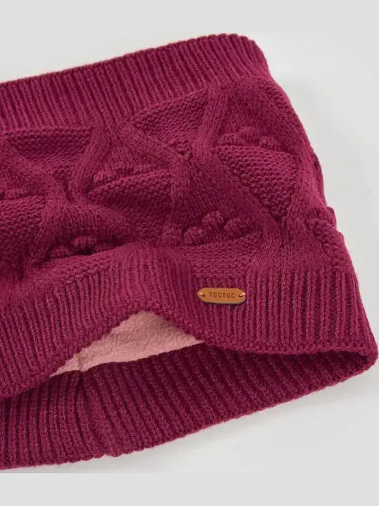 Set Kinder Beanies Gestrickt Lila