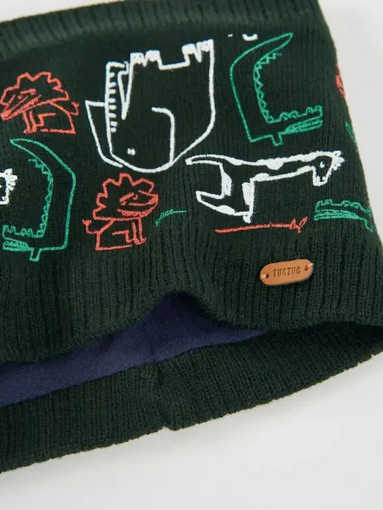 Set Kinder Beanies Gestrickt Grünes
