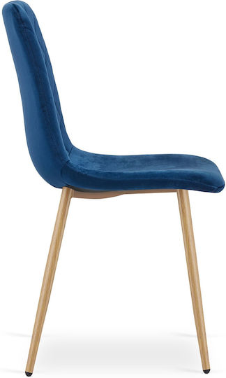 Leobert Ess- und Küchenstühle Samt Navy 4Stücke 67.5x59x58cm