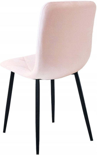 Libra Dining Chair Velvet Light Pink