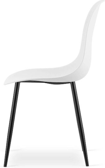 Kitchen Chairs Made of Polypropylene White 2 Pieces 61x52x41cm