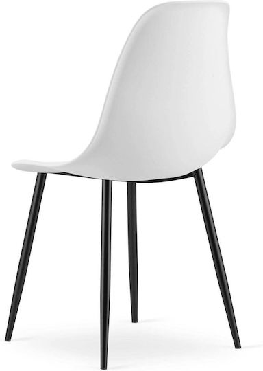 Kitchen Chairs Made of Polypropylene White 2 Pieces 61x52x41cm