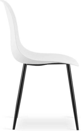 Kitchen Chairs Made of Polypropylene White 2 Pieces 61x52x41cm