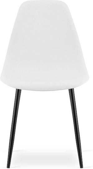 Kitchen Chairs Made of Polypropylene White 2 Pieces 61x52x41cm