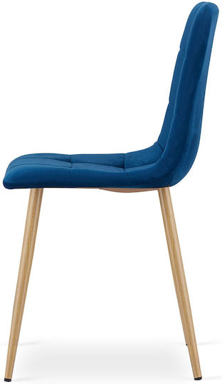 Dining Room Velvet Blue Chairs 3 Pieces