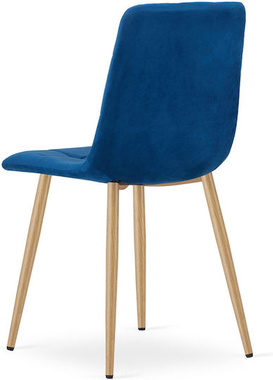 Dining Room Velvet Blue Chairs 3 Pieces