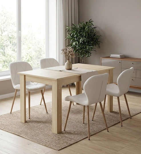 Kitchen Chairs With Artificial Leather Upholstery White 2 Pieces 61x52x41cm