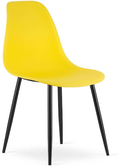 Kitchen Chairs 61x52x41cm 3 Pieces Yellow Kitchen Chairs 61x52x41cm 3 Pieces Yellow