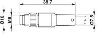 Lapp Kabel Verbindungskabel 10m Gerade Stecker 4p Fieldbus M8 S A Ab-c4-m8ms-10 0pur 22260318
