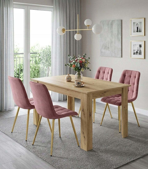 Velvet Dark Pink Dining Chair
