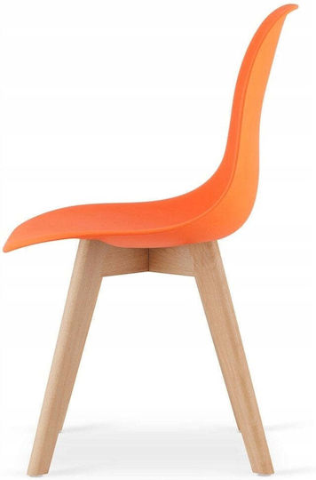 Leobert Ess- und Küchenstühle aus Polypropylen Orange 60x40x50cm