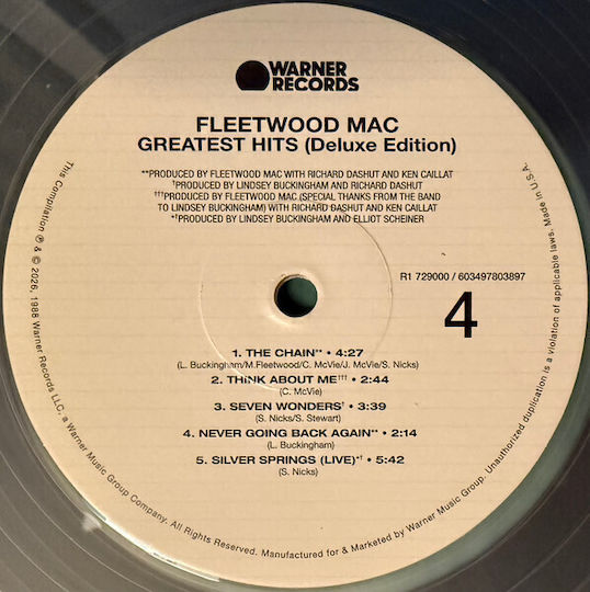 Fleetwood Mac Greatest Hits Deluxe Edition Vinyl