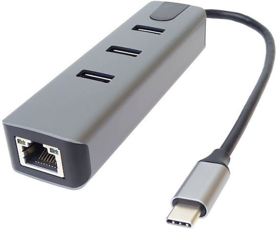 PremiumCord USB Hub 10 Ports USB 3.2 with USB-C / Ethernet