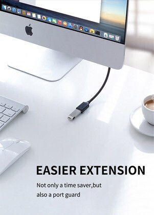Cabletime USB 3.0 Кабел USB-A мъжки - USB-A женски Черен 1m CT-C160-U3-AMAFN